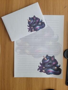 🎃BUY 2 GET 1 FREE🎃 24pc Galaxy Unicorn Lined Stationery Set